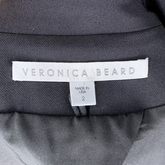Veronica Beard Black Scuba Dickey Jacket Blazer Size 2 - Picture 12 of 16